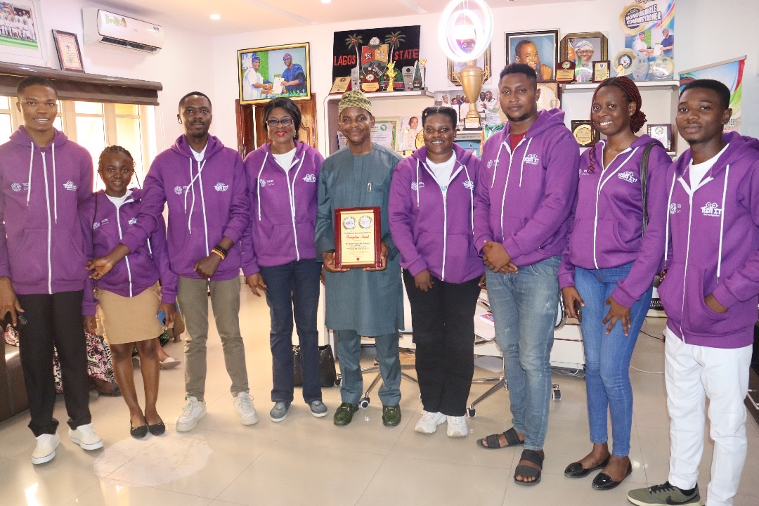 TCKZone Team with Commissioner of Education, Lagos State